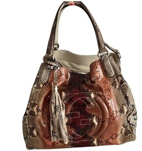 GUCCI PYTHON LARGE SOHO TOTE. SOLD OUT and was a limited release.